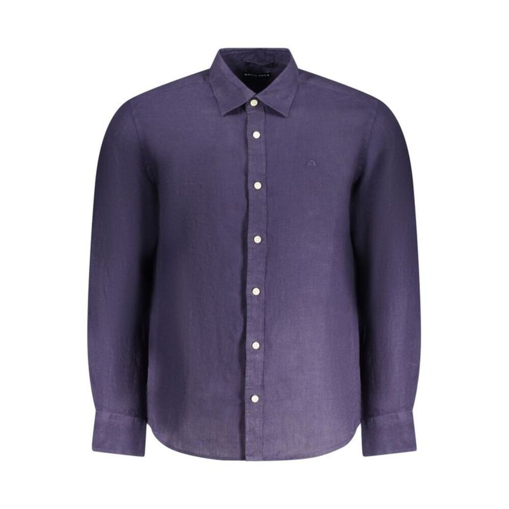 North Sails Blu Linen Men Men's Shirt